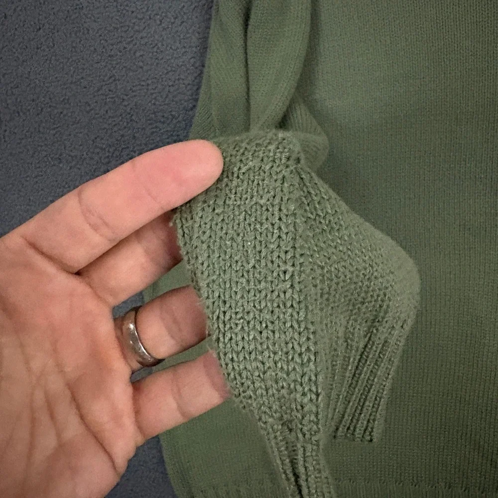 Polo Ralph Lauren Sweater Mens XL Green Knit Cotton Pony Pullover Crew Classic